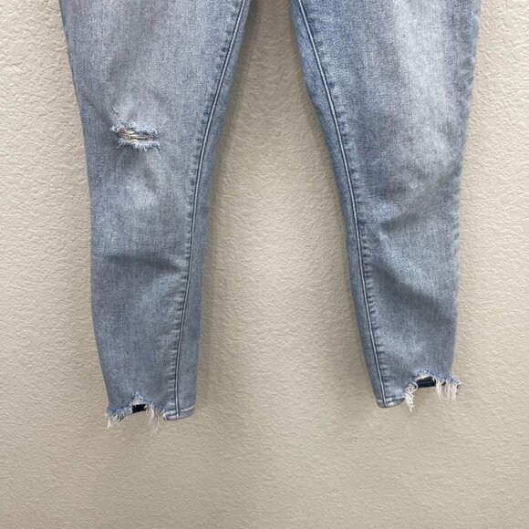 Abercrombie & Fitch Curve Love Skinny Ankle High Rise Button Fly Jeans Womens 26 - Picture 4 of 8